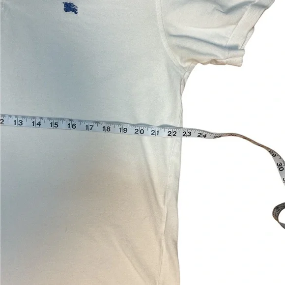 Burberry London White Polo Shirt Men’s 7 Abama Golf Resort Embroidery - Picture 5 of 6